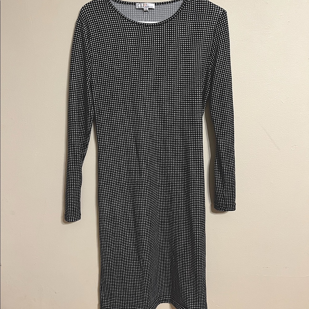 Bailey Blossoms Plaid/Checkered Long Sleeve Long Dress